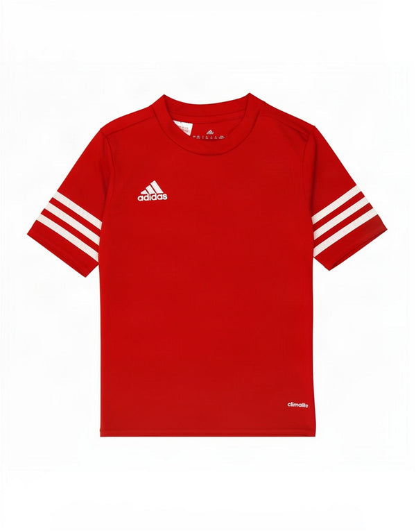 Adidas Boys Climalite T-Shirt Top 7-8 år Lille rød polyester