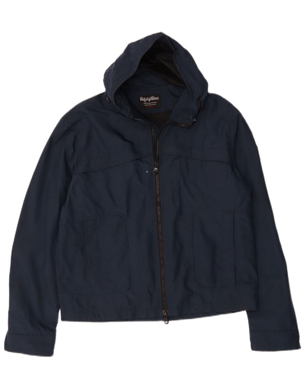 Refrigiwear Herre Cruz Hooded Bomber Jacket UK 42 XL Navy Blue Polyamide