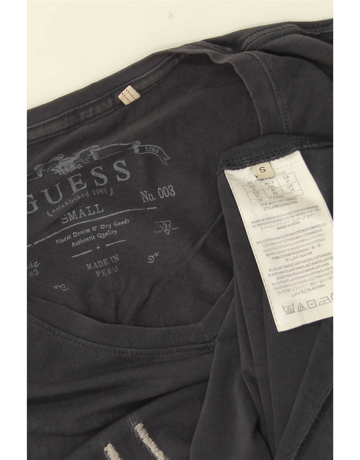 Guess Herre grafisk T-shirt top lille grå bomuld