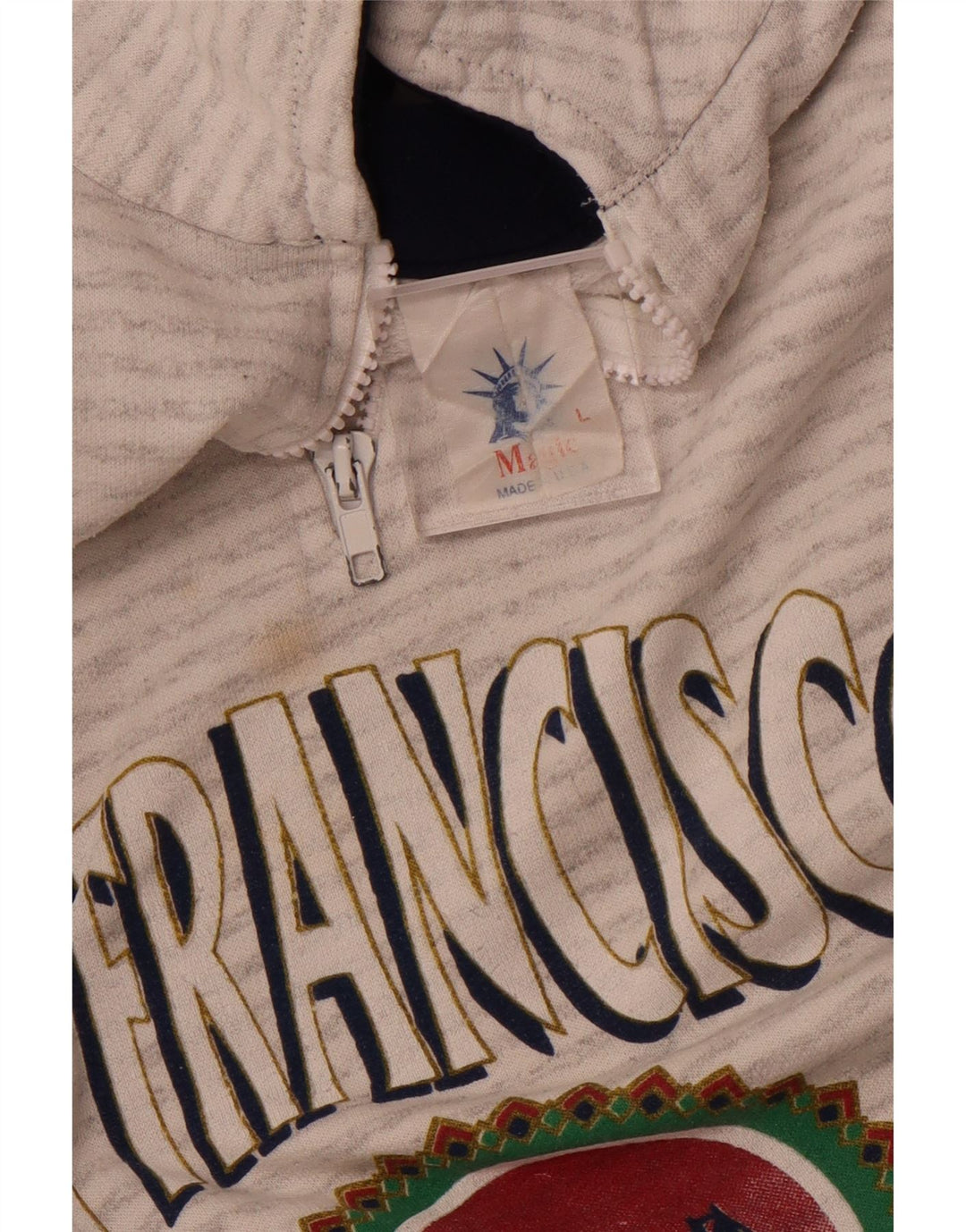 MAGIC Herre San Francisco Graphic Sweatshirt Jumper Stor Gråstribet