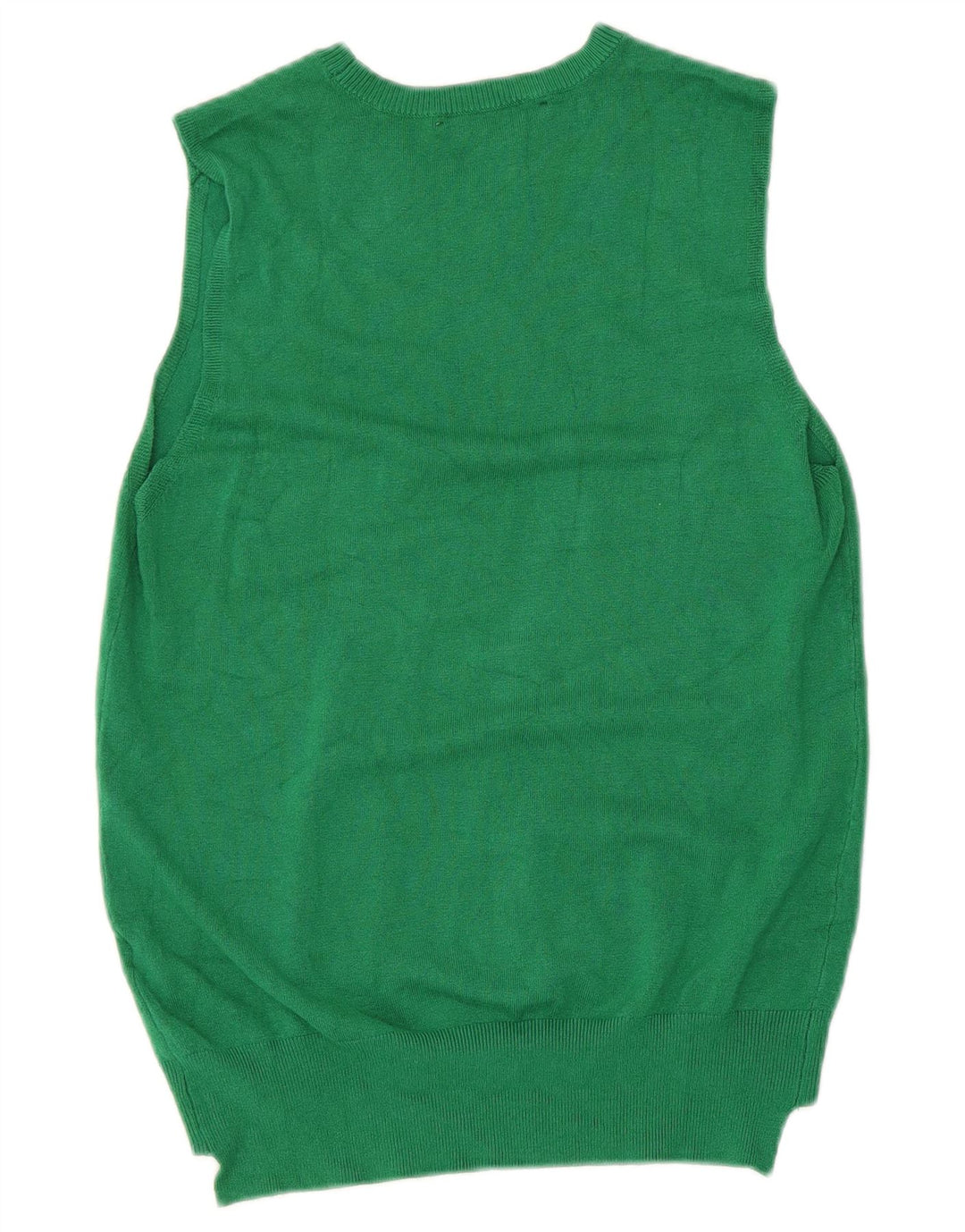 Zara Dame Vest Tank Top UK 12 Medium Green Viscose