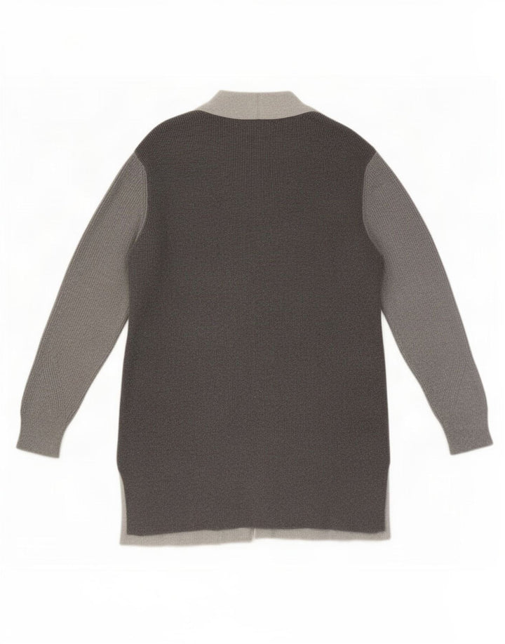 Marks & Spencer Dame Longline Cardigan Sweater UK 14 Large Grey
