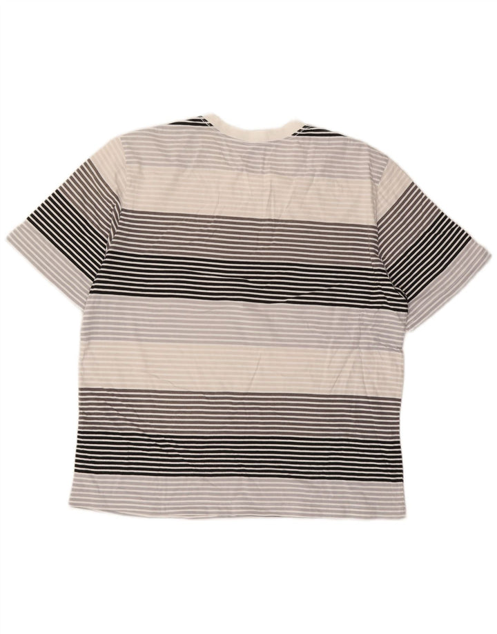 Nike herre T-shirt top XL grå stribet