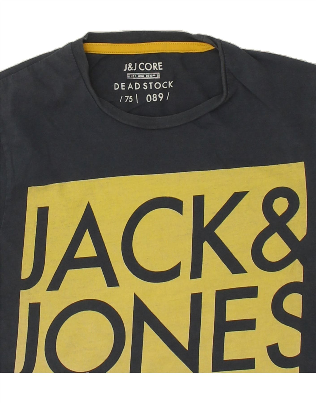 JACK & JONES Mens Graphic T-Shirt Top Small Grey Cotton Vintage Jack & Jones and Second-Hand Jack & Jones from Messina Hembry 