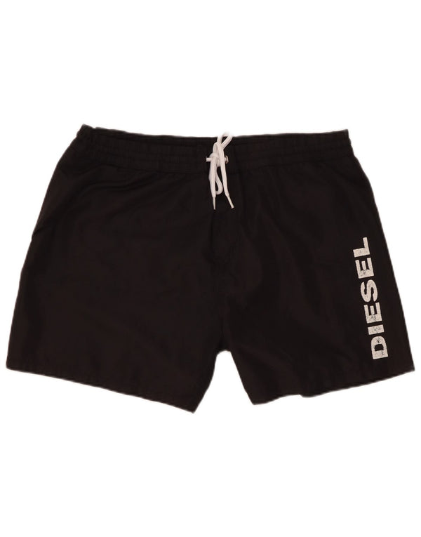 DIESEL Grafiske badeshorts til mænd EU 50 Large Black Polyester