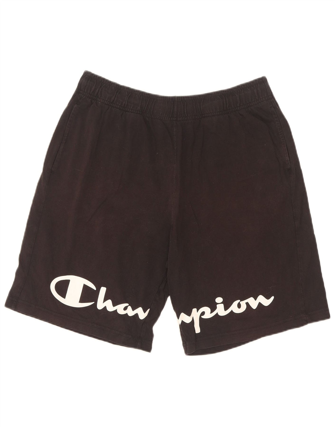 Champion Herre grafiske sportsshorts Medium sort bomuld