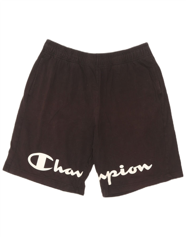 Champion Herre grafiske sportsshorts Medium sort bomuld