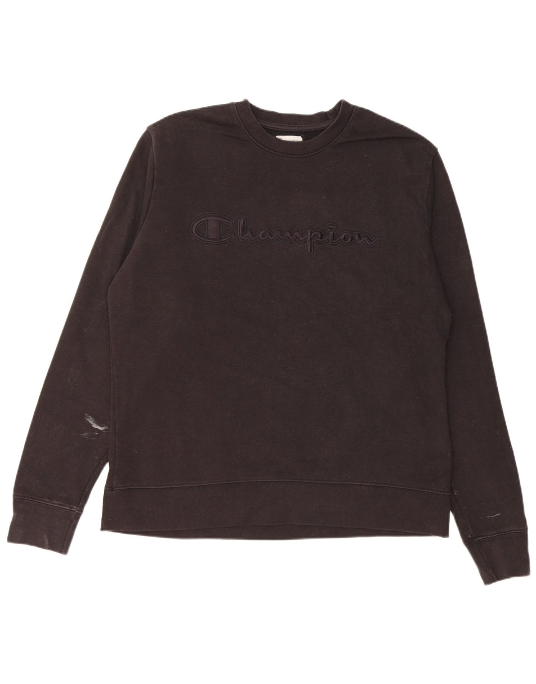 Champion Herre Grafisk Sweatshirt Jumper Medium Sort Bomuld