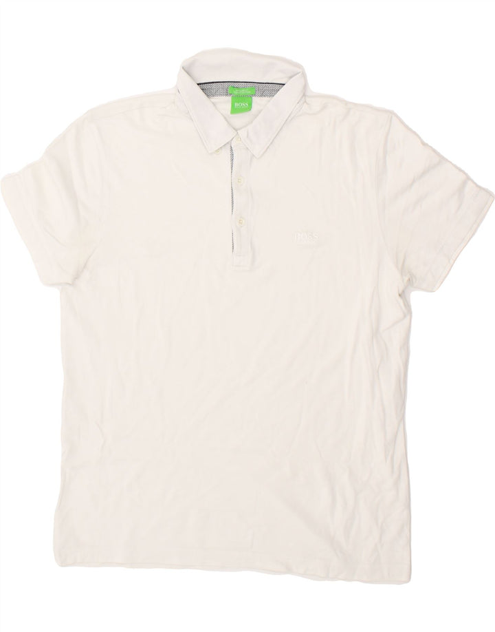 HUGO BOSS Herre Regular Fit Polo Shirt Large White
