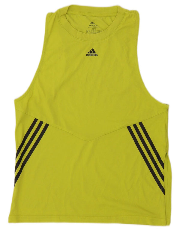 Adidas Dame Prime Blue Vest Top UK 4/6 XS Gul Polyester