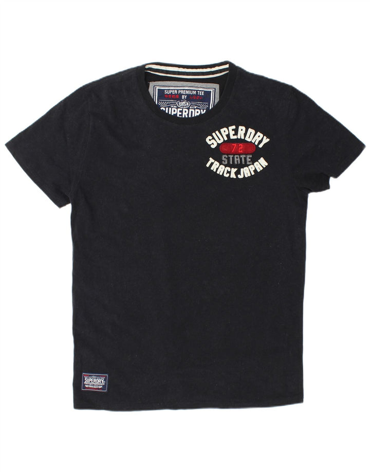 Superdry Grafisk T-shirt top til mænd XL sort bomuld
