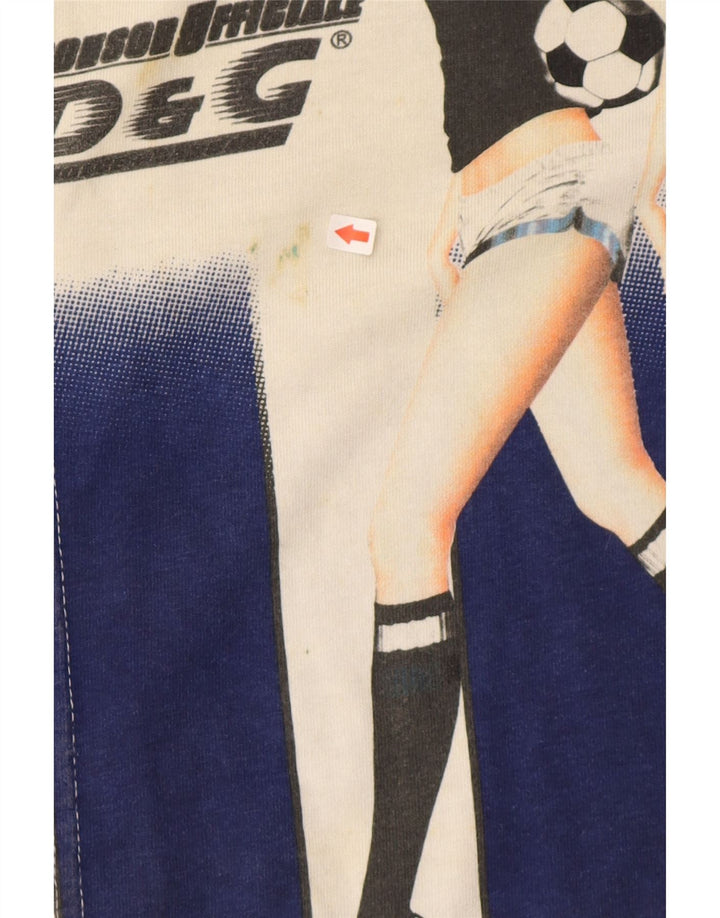 Dolce & Gabbana Dame Grafisk Vest Top UK 12 Medium Lilla Designer