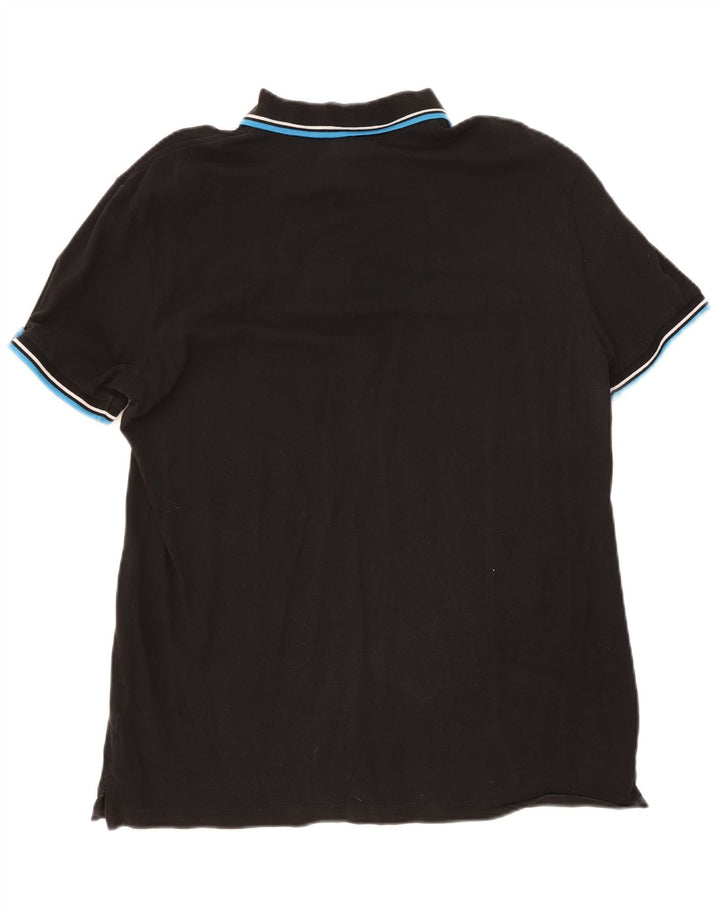 DIADORA Mens Polo Shirt 2XL Black Cotton