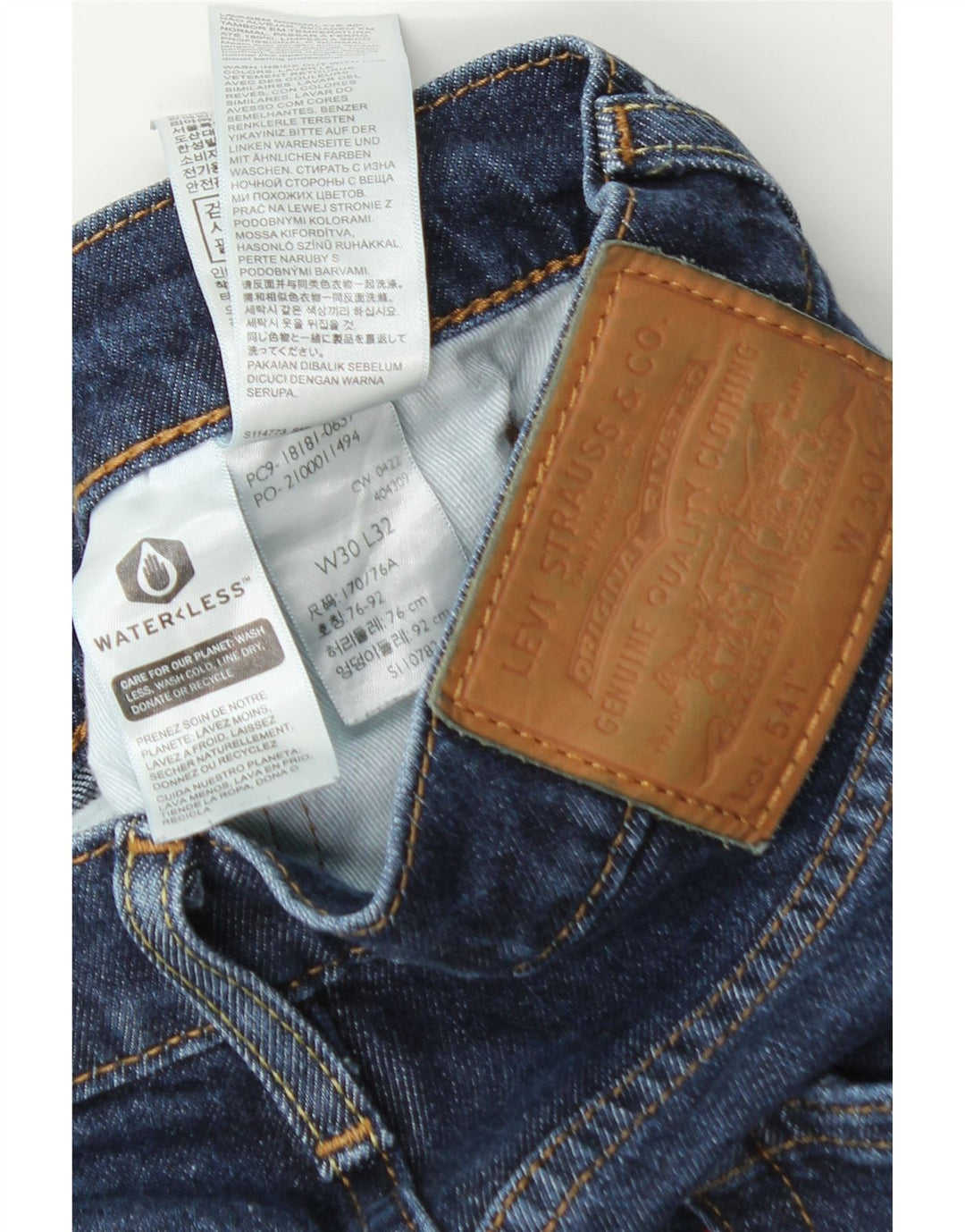 Levi's Herre 541 Slim Jeans W30 L30 Blå Bomuld