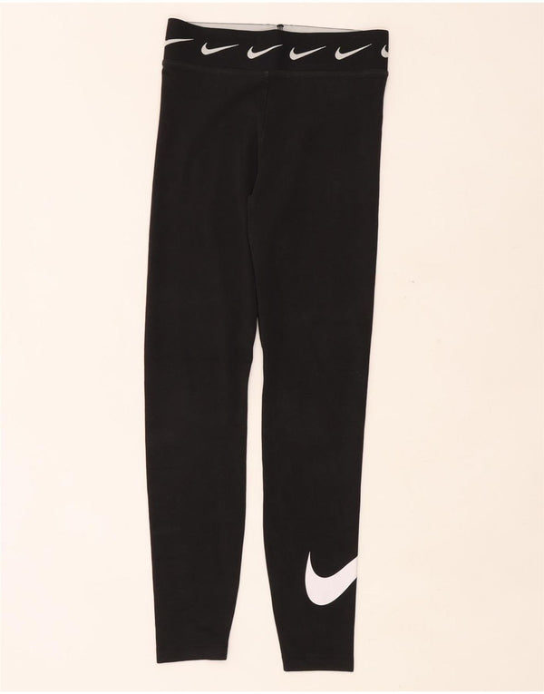 NIKE Grafiske Leggings til kvinder UK 8 Lille Sort