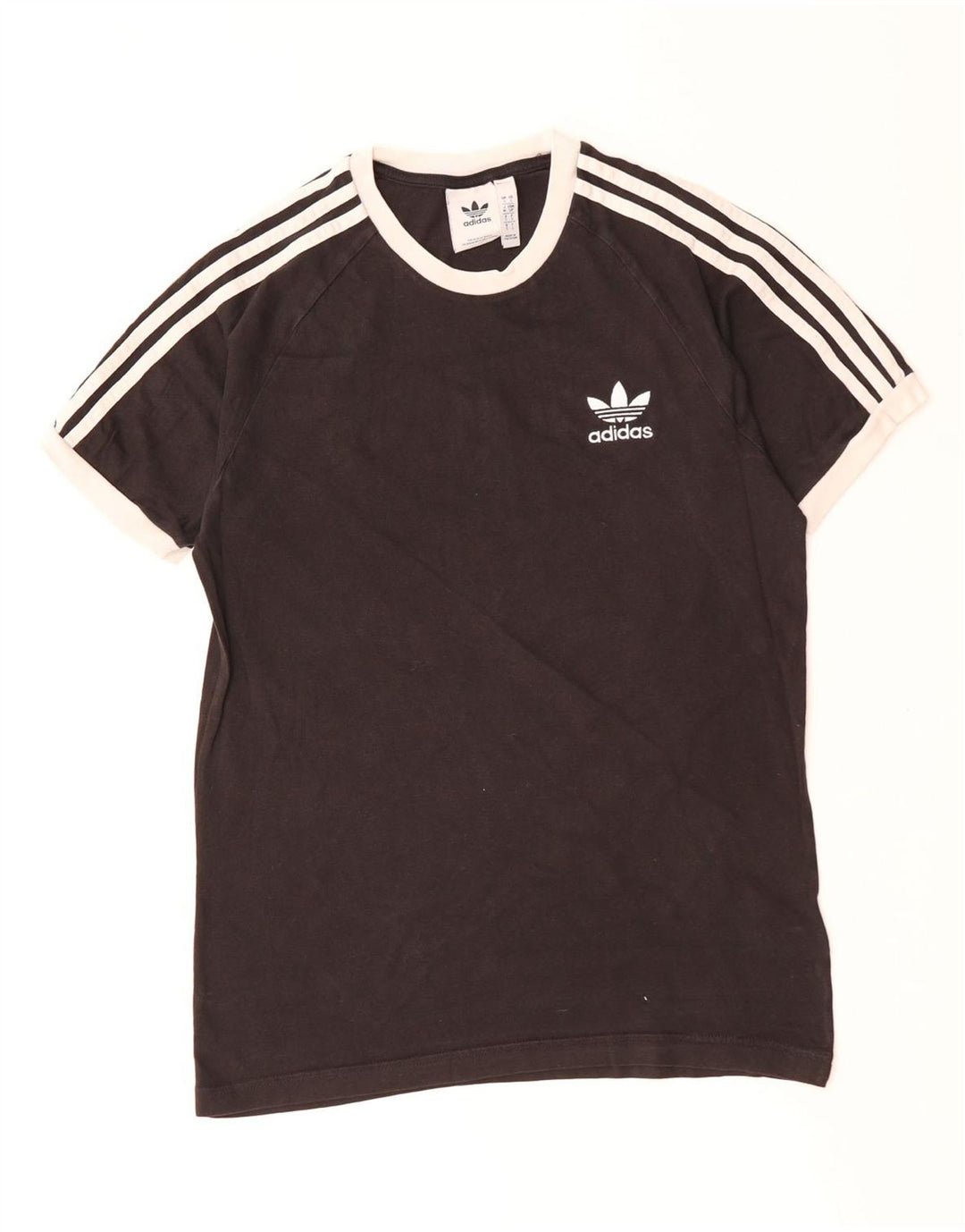 ADIDAS Herre T-Shirt Top Lille Sort Bomuld