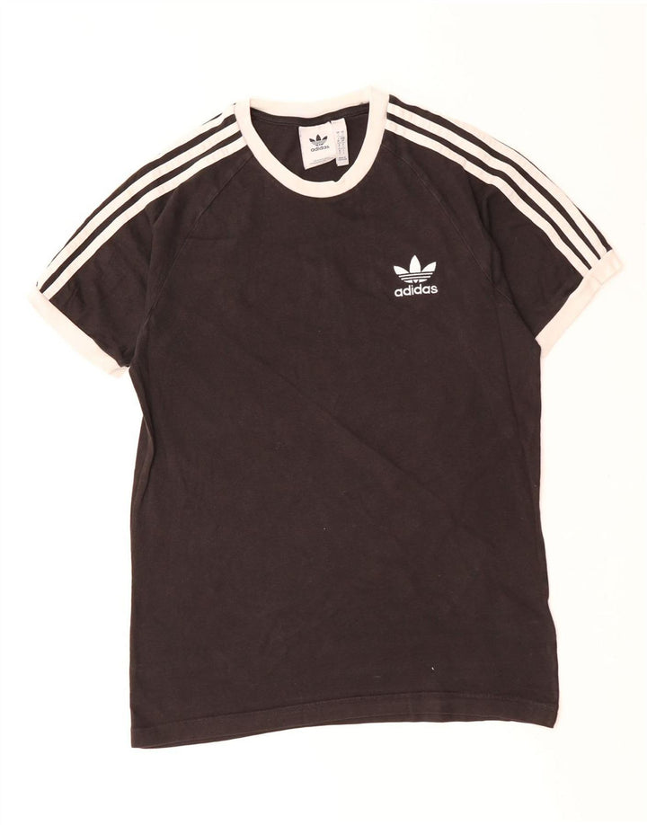 ADIDAS Herre T-Shirt Top Lille Sort Bomuld