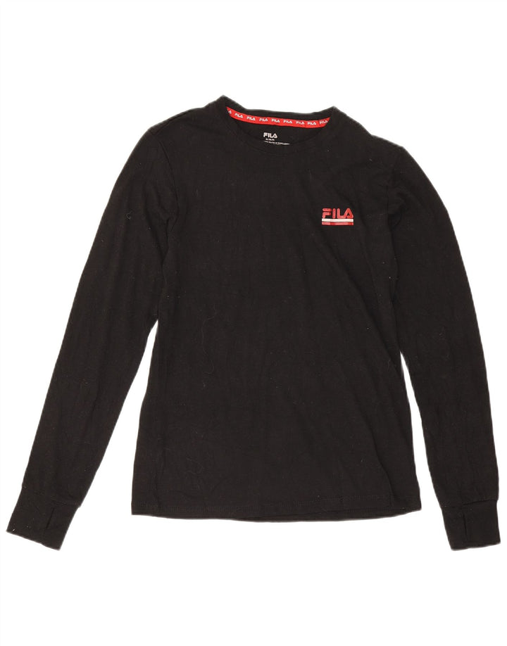 Fila Dametop Langærmet UK 12 Medium Sort Polyester