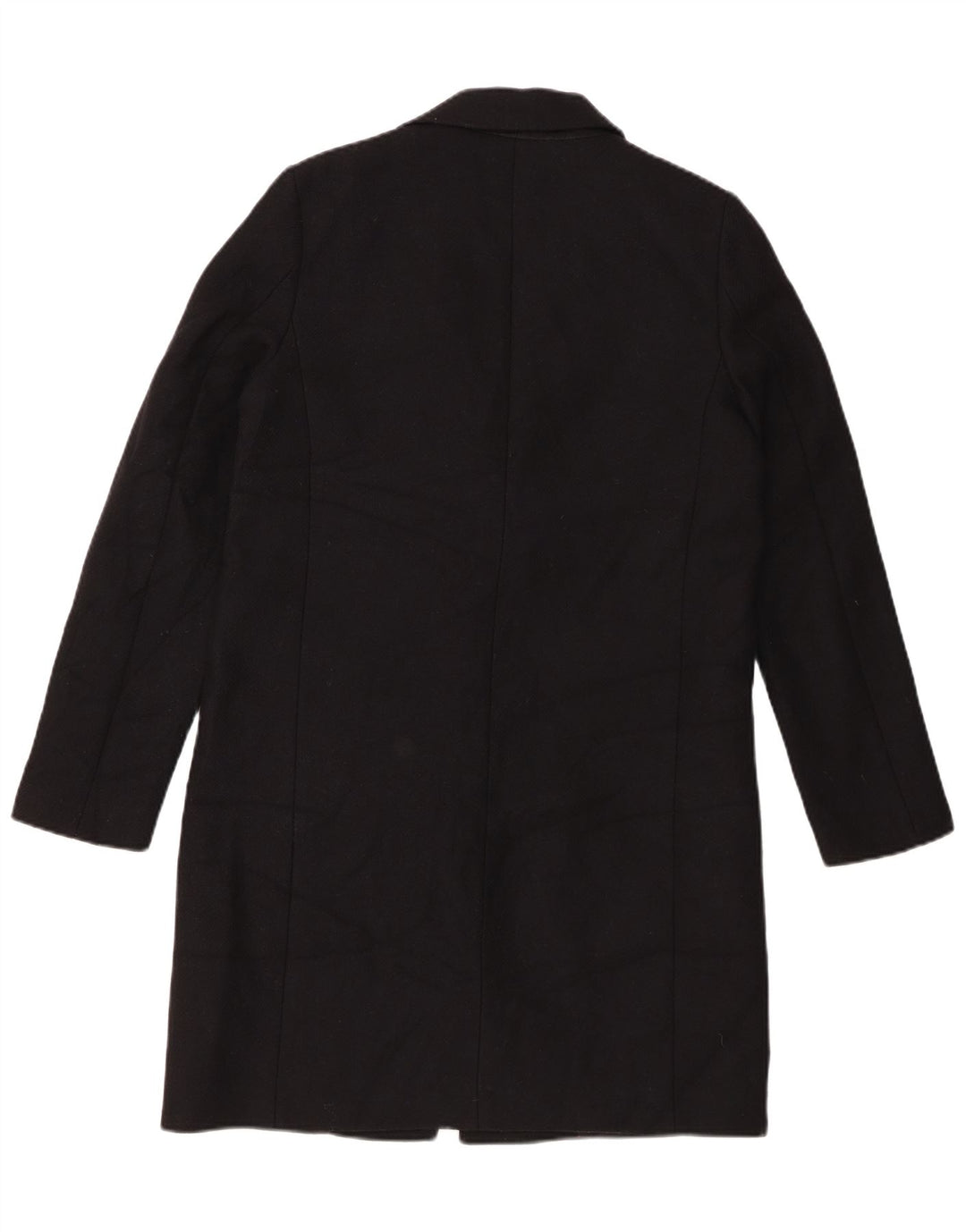 ZARA Dame Overfrakke UK 14 Medium Sort
