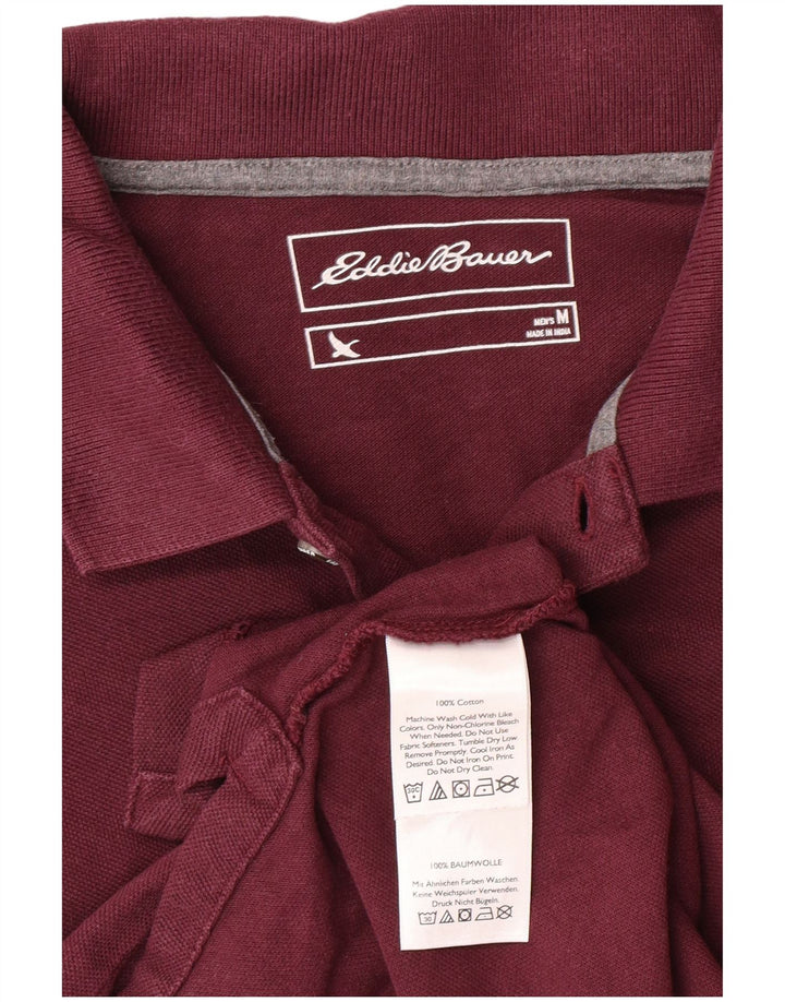 Eddie Bauer herre poloshirt Medium rødbrun bomuld