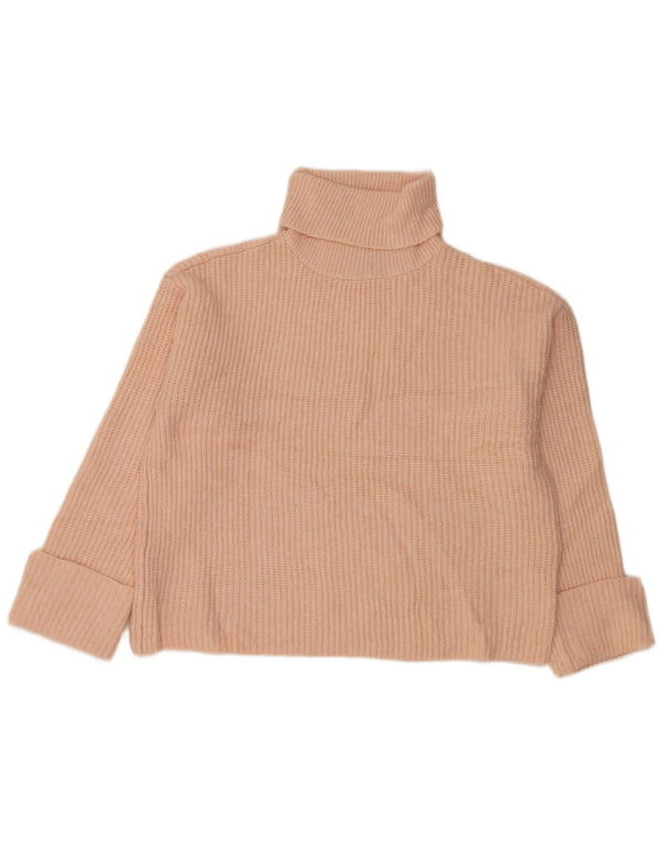 Marks & Spencer Dame Oversized Roll Neck sweater UK 14 Medium Pink