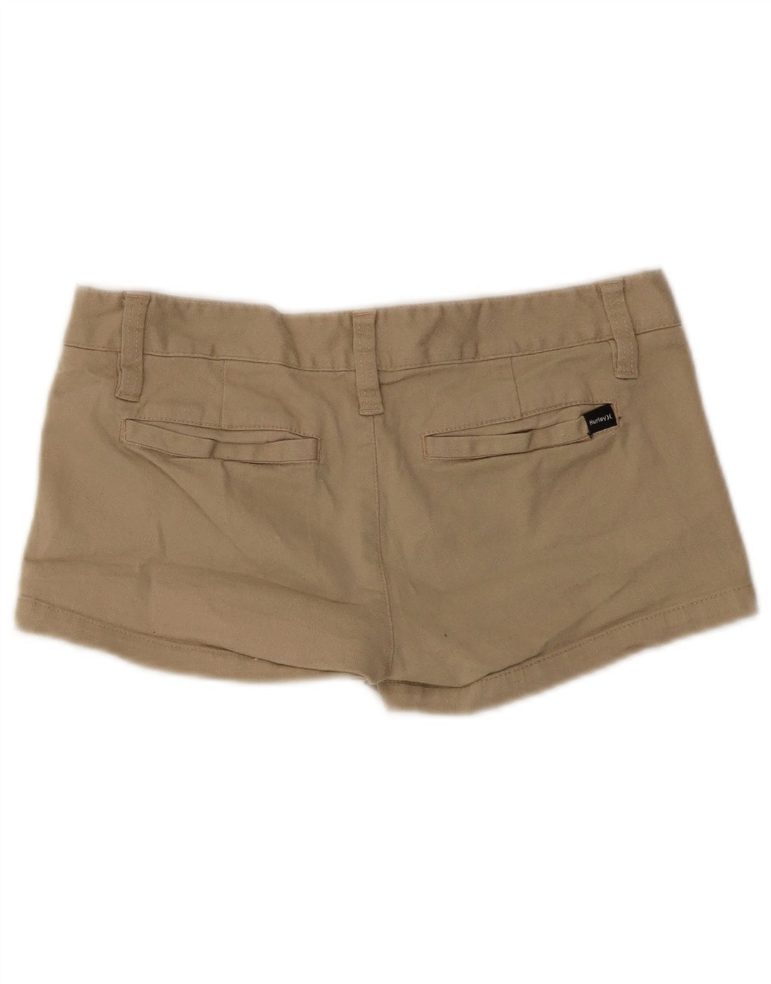Hurley Womens Hot Pants US 3 Small W30 Beige Bomuld