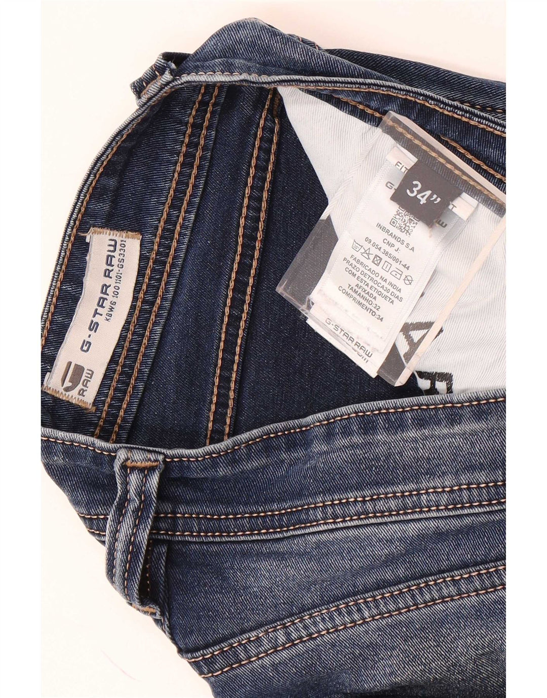 G-Star Herre Bronson Slim Jeans W34 L29 Blå Bomuld