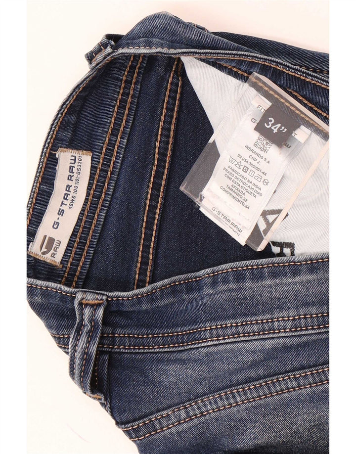 G-Star Herre Bronson Slim Jeans W34 L29 Blå Bomuld