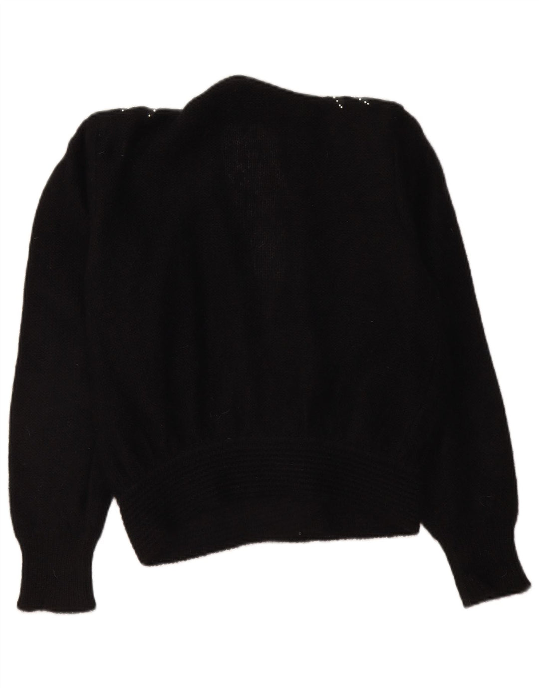 Vintage dame cardigan sweater IT 48 XL Sort