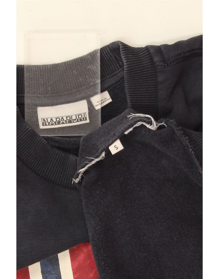 Napapijri Herre grafisk sweatshirt jumper lille marineblå