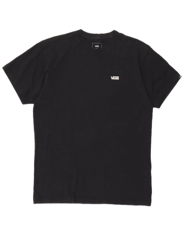 Vans Herre Classic Fit T-Shirt Top Medium Sort Bomuld