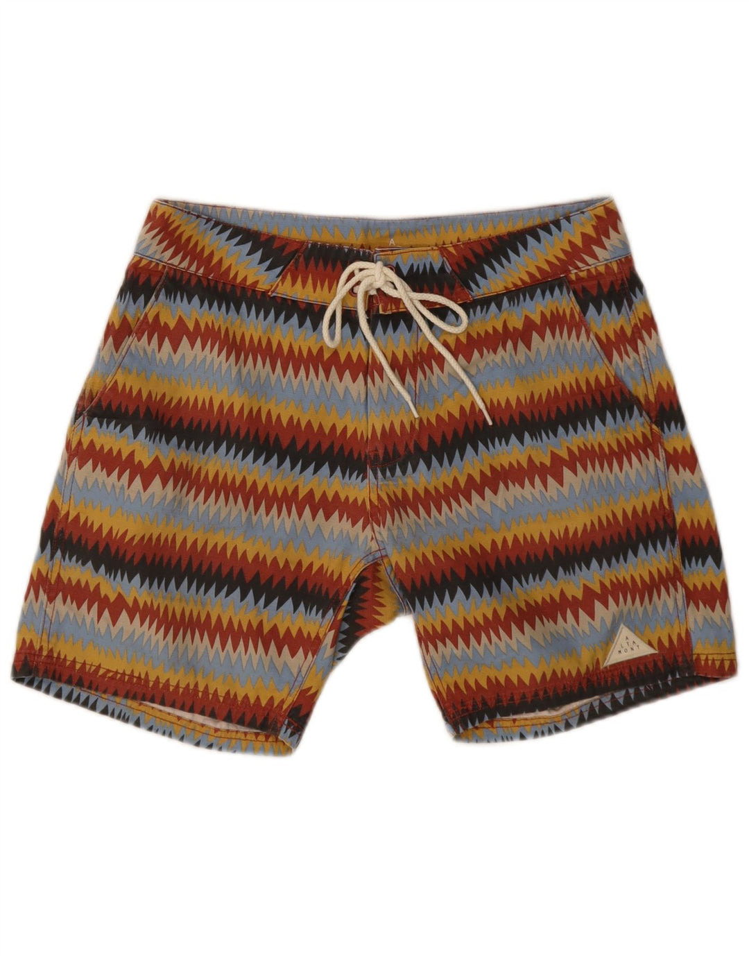 Vintage badeshorts til mænd Medium flerfarvet stribet