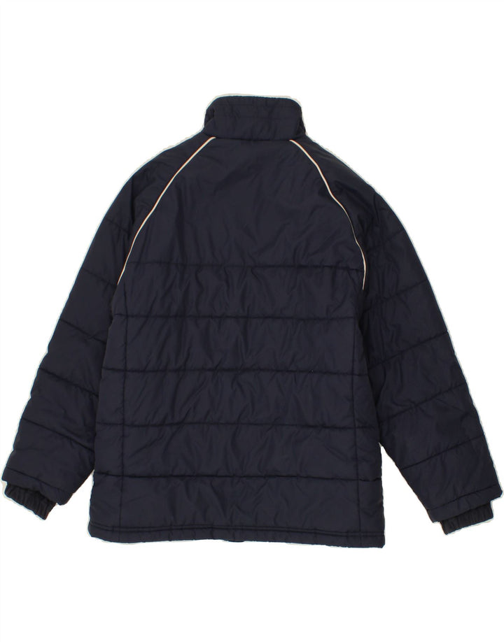 ADIDAS Boys Padded Jacket 11-12 Years Large Navy Blue Polyamide Vintage Adidas and Second-Hand Adidas from Messina Hembry 