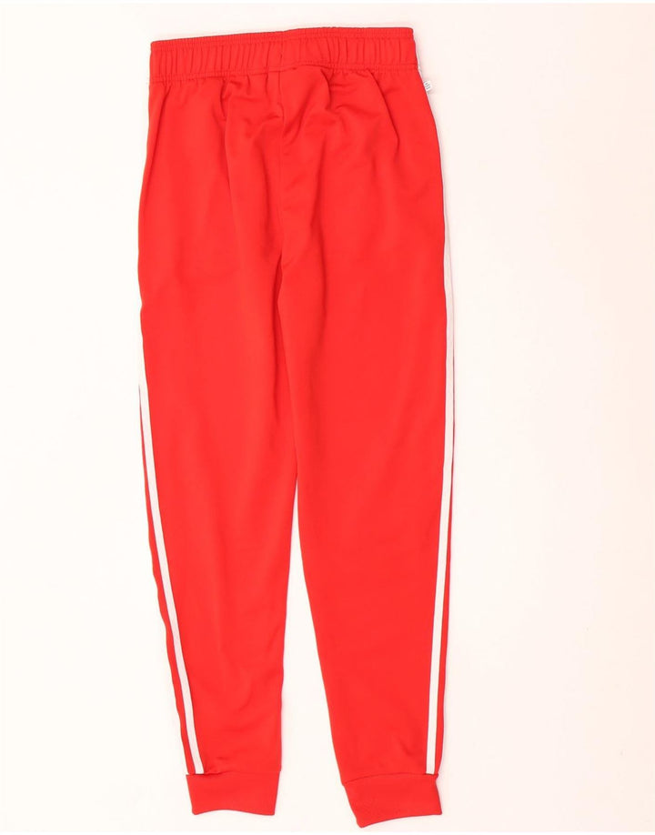 Adidas Drenge Træningsdragt Bukser Joggers 13-14 År Rød Polyester