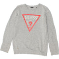 GUESS Boys Graphic Sweatshirt Jumper 9-10 Years Grey Cotton Vintage Guess and Second-Hand Guess from Messina Hembry 