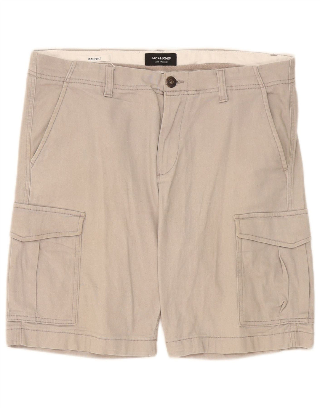 Jack & Jones Herre Cargo Shorts W36 Large Grå Bomuld