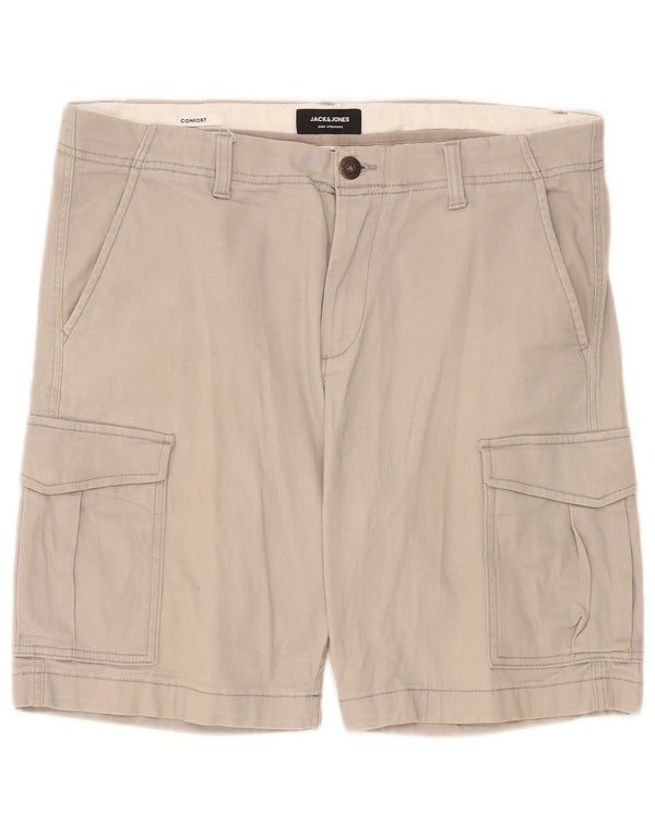 Jack & Jones Herre Cargo Shorts W36 Large Grå Bomuld