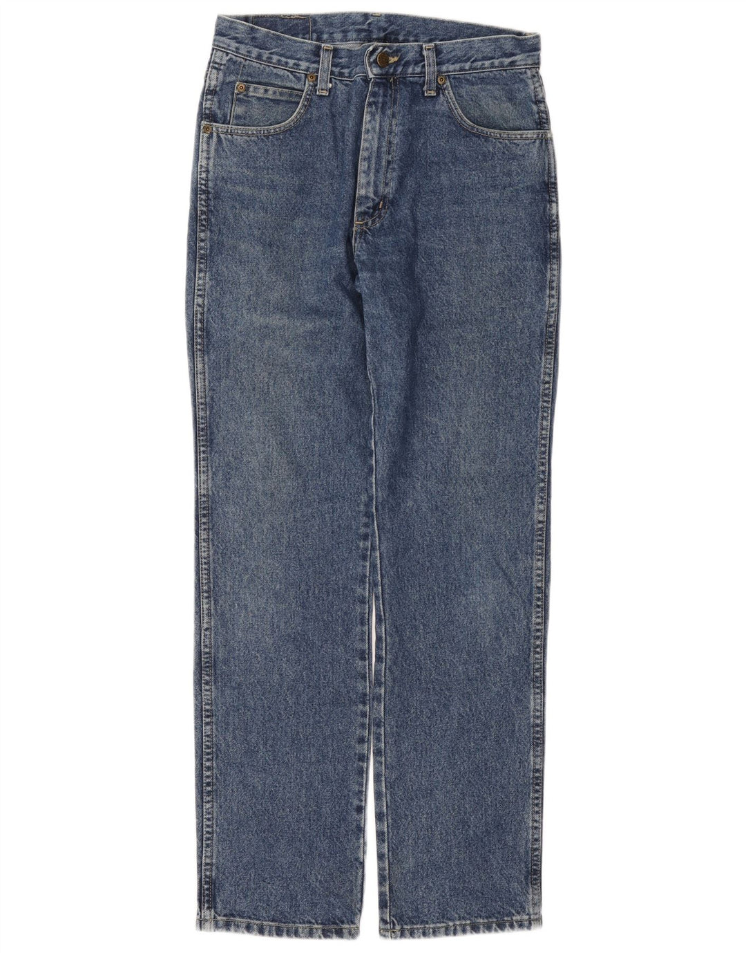 WRANGLER Herre Regular Fit Straight Jeans W32 L32 Blå Bomuld