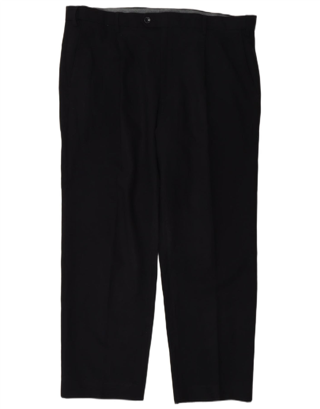 Marks & Spencer Herre Regular Suit Bukser W38 L29 Navy Blue Polyester