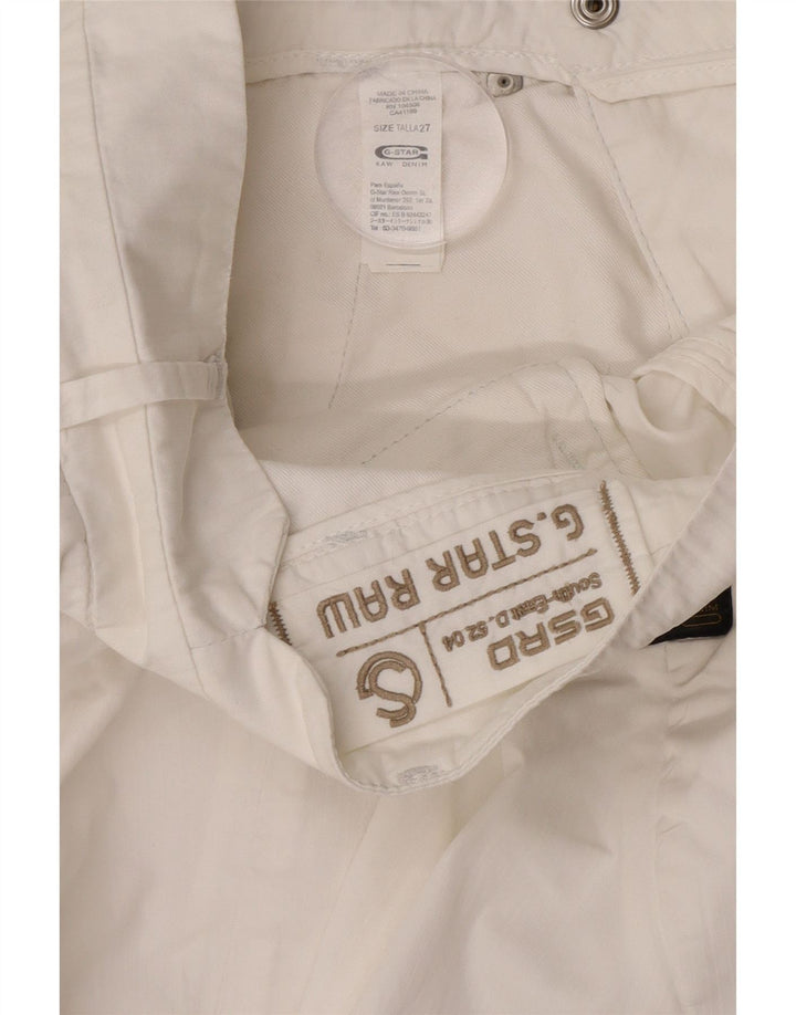 G-Star Dame Denim Mini Nederdel W27 Medium Hvid Bomuld