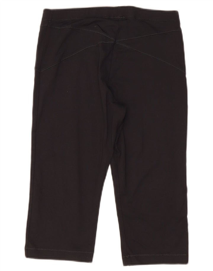 Adidas Dame Capri Leggings UK 12 Medium Sort Polyamid