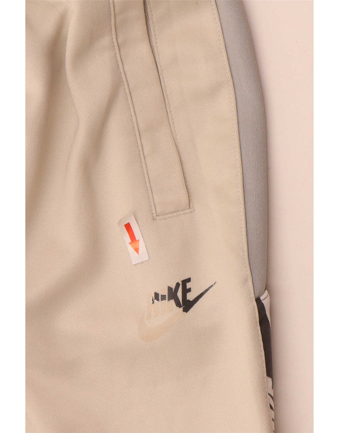 Nike Herre grafisk træningsdragt Bukser Joggers XS Beige Colourblock Polyester