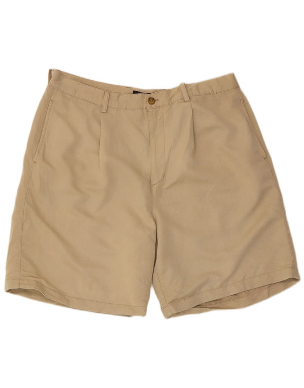 Chaps Herre Golf Pegged Chino Shorts W38 XL Beige Rayon