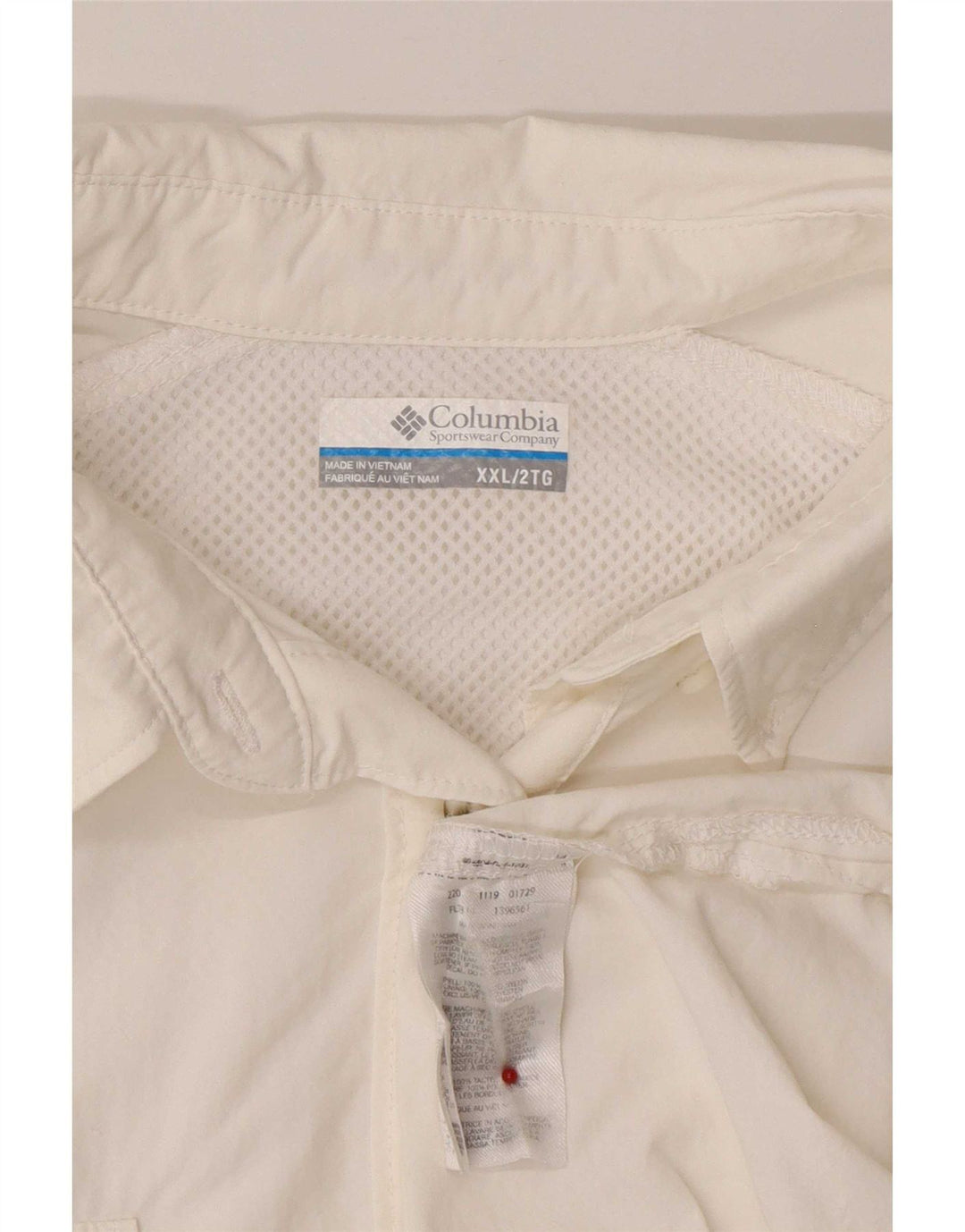 Columbia Herre rejseskjorte 2XL hvid nylon