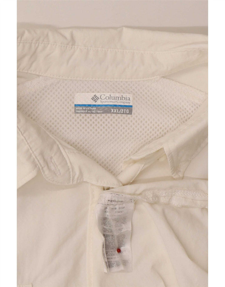 Columbia Herre rejseskjorte 2XL hvid nylon