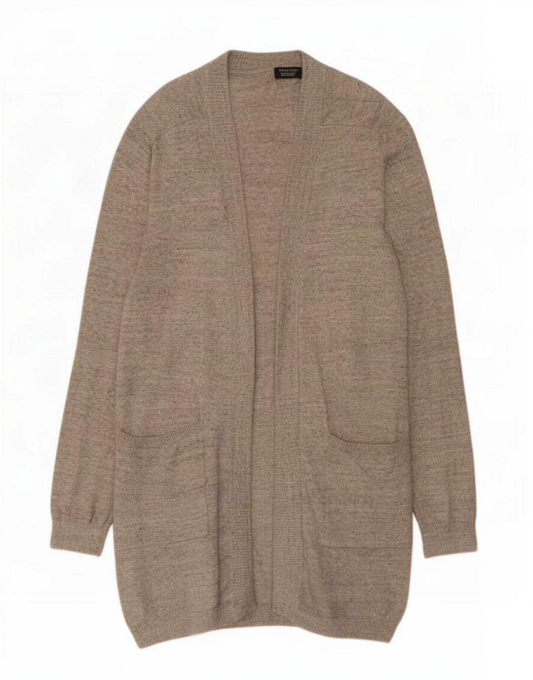 Zara Womens Longline Open Cardigan Sweater UK 10 Small Grey