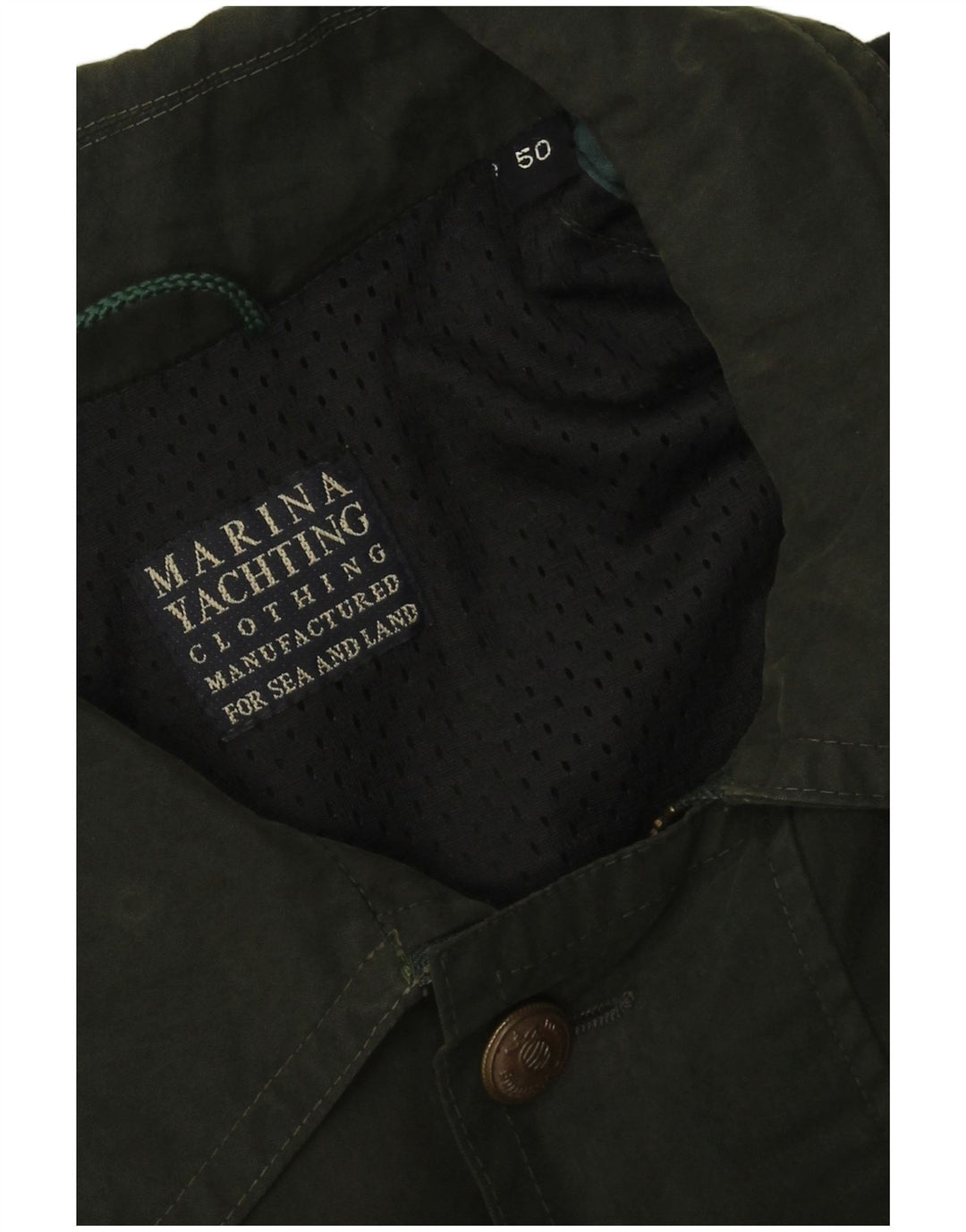 Marina Yachting Herre Utility Jacket IT 50 Large Green Cotton