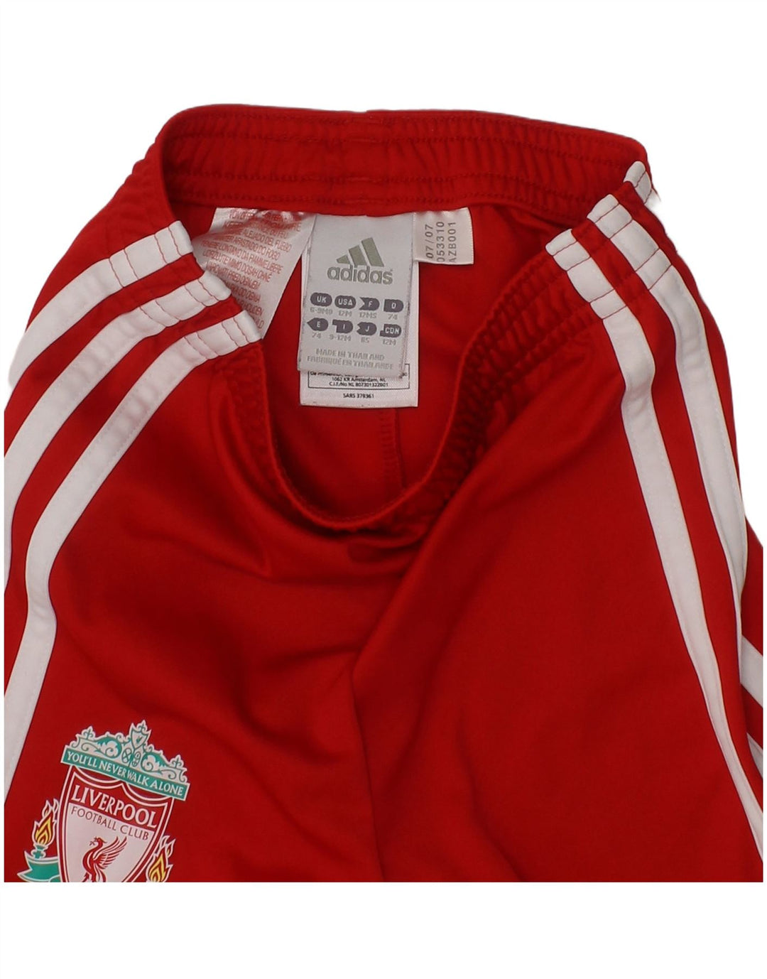 Adidas Baby Boys Liverpool grafiske sportsshorts 6-9 måneder rød polyester