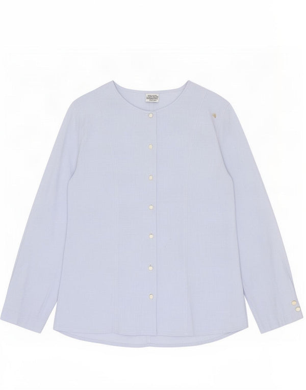 Benetton skjortebluse til kvinder UK 12 Medium Blue