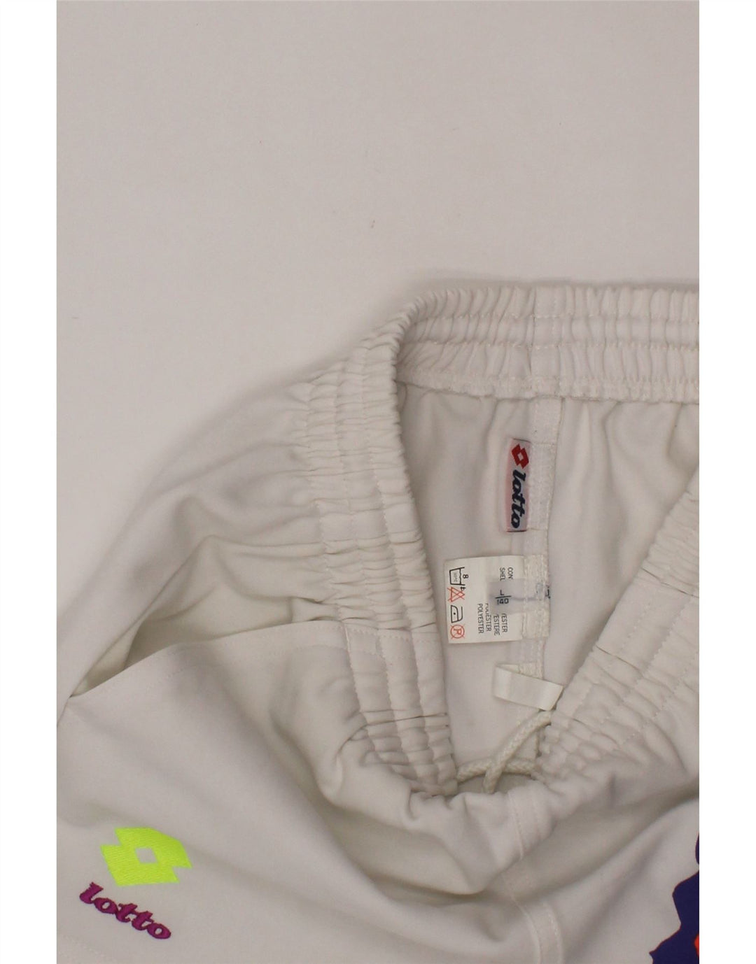 LOTTO Piger Grafiske Sportsshorts 9-10 År Stor Hvid Polyester